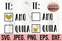 Tequila Te Amo SVG - Bachelorette SVG - Wedding Bridal Party Product Image 1