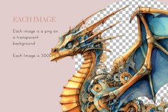 Steampunk Dragons Clipart | Watercolor Clipart Product Image 3