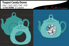 Teapot candy dome holder SVG Product Image 1
