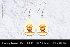 Little Ruler Of The Jungle Teardrop Earring Sublimation Product Image 1