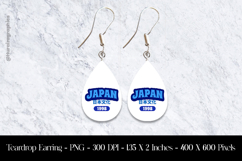 Japan Teardrop Earring Sublimation Product Image 1