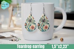 Teardrop Earring | dragonfly Sublimation Product Image 1
