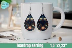 Teardrop Earring | dragonfly Sublimation Product Image 1