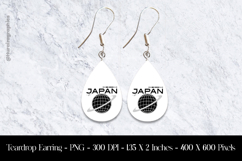 Japan Teardrop Earring Sublimation Product Image 1