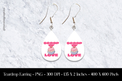 Scoop Of Love Teardrop Earring Sublimation Product Image 1