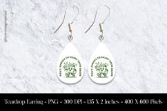 Don&#039;t Forget To Enjoy Your Drink Teardrop Earring Sublimatio Product Image 1