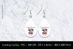 Press Start Win Big Teardrop Earring Sublimation Product Image 1