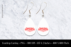 Trust Your Decision Teardrop Earring Sublimation Product Image 1