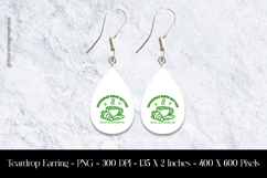 Morning Made Better Teardrop Earring Sublimation Product Image 1