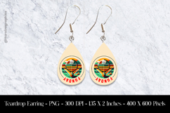 Funday Teardrop Earring Sublimation Product Image 1