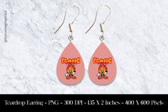 Flame Teardrop Earring Sublimation Product Image 1