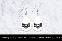 Superior Teardrop Earring Sublimation Product Image 1