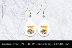 Japanses Food Festival Food Vibes Teardrop Earring Sublimati Product Image 1