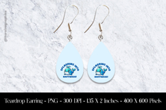 Splashing Inti Happiness Teardrop Earring Sublimation Product Image 1