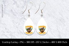 Ramen Hunter Teardrop Earring Sublimation Product Image 1