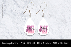 Just Dream Teardrop Earring Sublimation Product Image 1