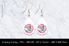 Stay Cool Spread Happiness Teardrop Earring Sublimation Product Image 1