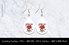 Spread Your Positive Aura Teardrop Earring Sublimation Product Image 1