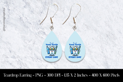Brush Your Teeth Every Day Teardrop Earring Sublimation Product Image 1