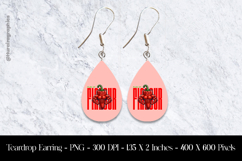 Chilli Flavour Teardrop Earring Sublimation Product Image 1