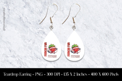 Fitness Fun Teardrop Earring Sublimation Product Image 1
