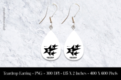 Streetwear New York City Teardrop Earring Sublimation Product Image 1