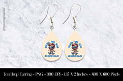 Enjoy The Right No More Rule Teardrop Earring Sublimation Product Image 1