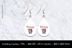 Make Every Second Count Teardrop Earring Sublimation Product Image 1
