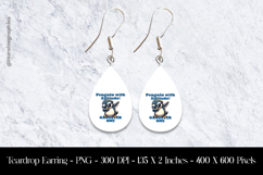 Penguin With Attitude Gangster One Teardrop Earring Product Image 1