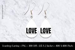 Love Yourself Happiness Start With You Teardrop Earring Product Image 1