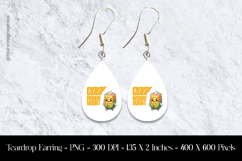 Cool Corny Teardrop Earring Sublimation Product Image 1