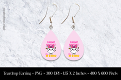Shine Bright Like a Star Teardrop Earring Sublimation Product Image 1