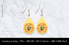 Cute Bee Teardrop Earring Sublimation Product Image 1