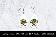 Basket Ball Champions Teardrop Earring Sublimation Product Image 1