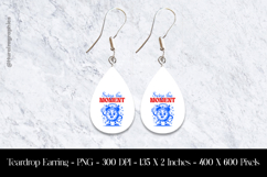 Seize The Moment Teardrop Earring Sublimation Product Image 1
