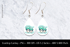 Have A Nice Day With Your FriendsTeardrop Earring Sublimatio Product Image 1