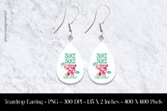 Slice Slice Pizza Power Teardrop Earring Sublimation Product Image 1