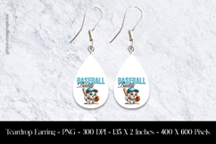 Basket Ball Buddy Teardrop Earring Sublimation Product Image 1
