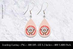 Rooling With Sweet Power Teardrop Earring Sublimation Product Image 1
