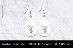Burn to Sparkle in a Dino way Teardrop Earring Sublimation Product Image 1