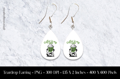 Coffee is My Love Teardrop Earring Sublimation Product Image 1