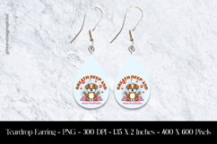 Breath And Deep Teardrop Earring Sublimation Product Image 1
