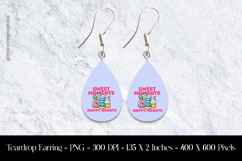 Sweet Moments Happy Hearts Teardrop Earring Sublimation Product Image 1