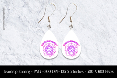 Unicorn Music Teardrop Earring Sublimation Product Image 1