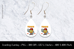 Tennis Healthy Life Teardrop Earring Sublimation Product Image 1