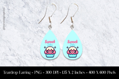Sweet Vibes Teardrop Earring Sublimation Product Image 1