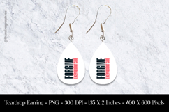 forgiveness quote Teardrop Earring Sublimation Product Image 1