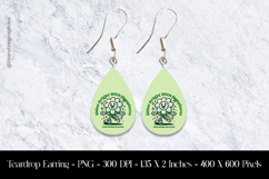 Shine Bright And Happiness Teardrop Earring Sublimation Product Image 1