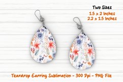 Flower Teardrop Earring |Teardrop Earring | Earring Product Image 1