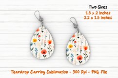 Wild Flower Teardrop Earring |Teardrop Earring | Earring Product Image 1